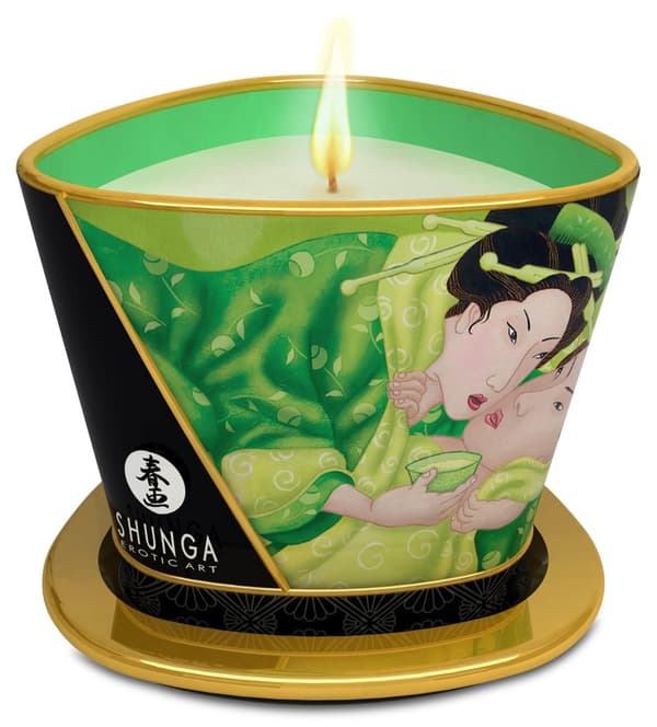 Massage Candle Green Tea Shunga (170 ml)