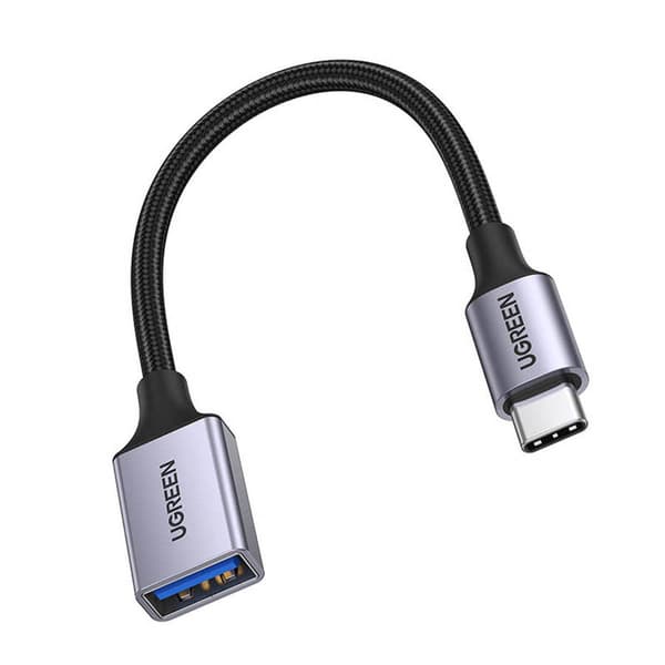 Ugreen OTG adapterkabel USB-C (han) - USB-A (hun) 5Gb/s 0.15m sort (US378)