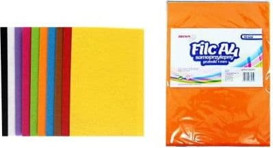 Filt A4 självhäftande 1mm 10st