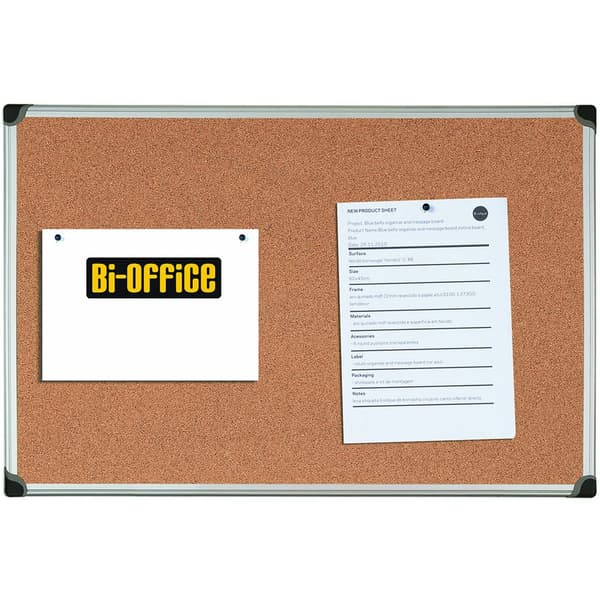 BI-OFFICE OPSLAGSTAVLE BI-OFFICE 60X90CM ALUMINIUMSRAMME