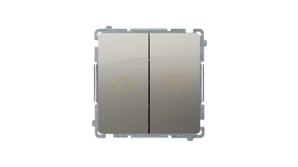 Kontakt-Simon Overhead-knap Simon Basic 10A 250V satin (BMZ1.01/29)