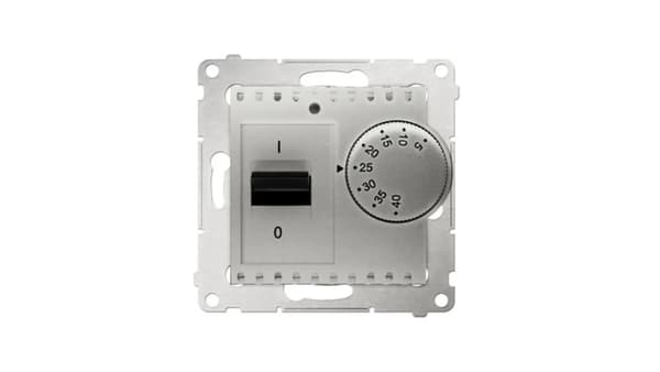 Simon 54 Temperaturregulator 5-40C IP20 matt silver DRT10W.02/43