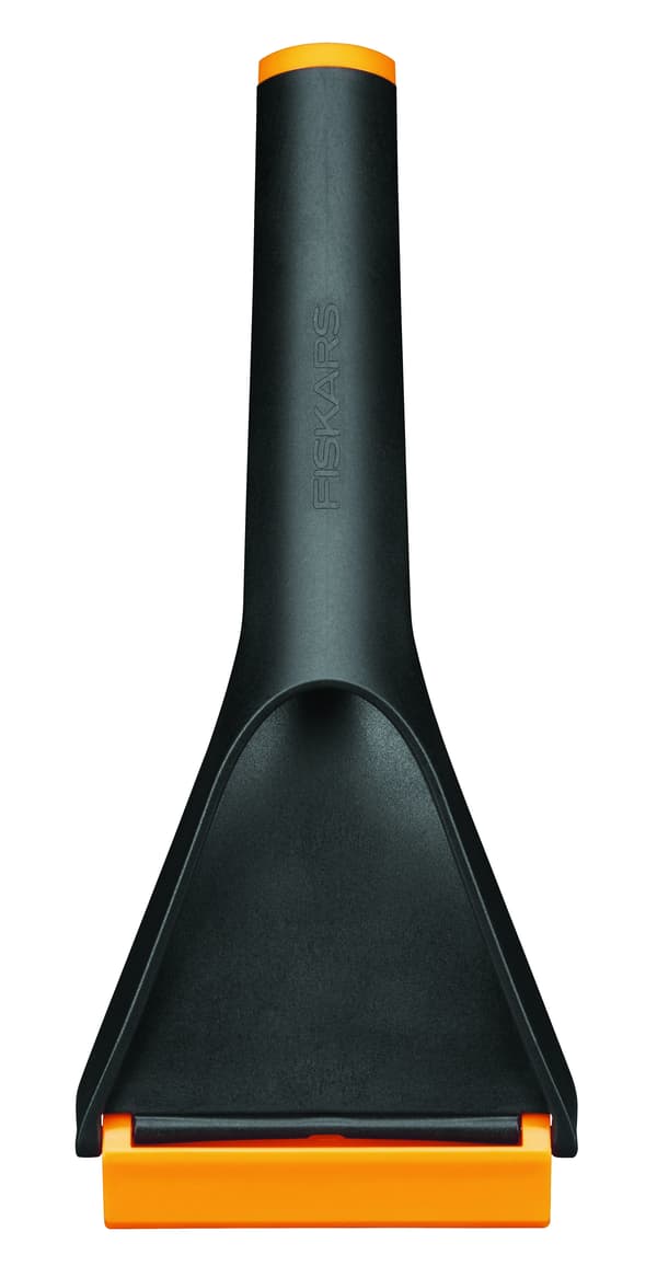 Solid isskrapa (svart/orange, 9,5 cm)