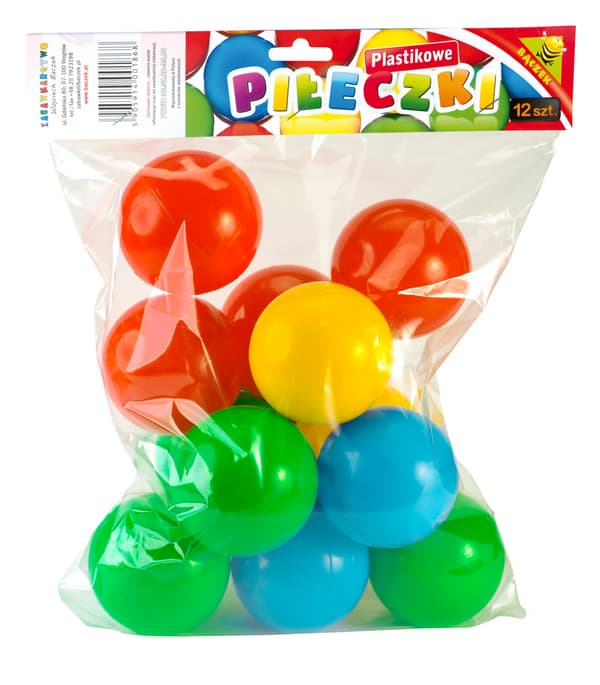 Svømmebassinbolde 7cm 12 stk