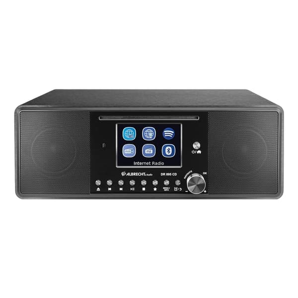 Albrecht DR 895 CD-hybridiradio, musta
