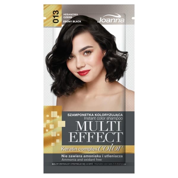 Joanna Multi Effect Color Keratin Complex Shampoo 13 Ebony Cherry 35 g