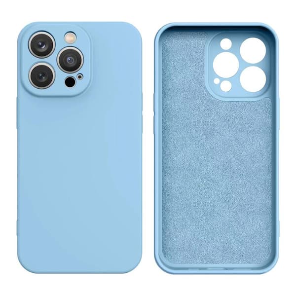 Silikonecover iPhone 14 Plus Silikonecover lyseblå