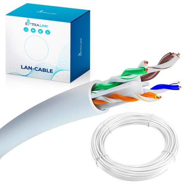 Extralink CAT6 UTP (U/UTP) Intern | Netværkskabelstamme | 50M