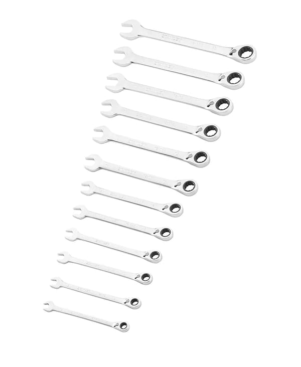 Stanley-avaimet, silmukka- ja avopää, 8-19 mm, 12 kpl