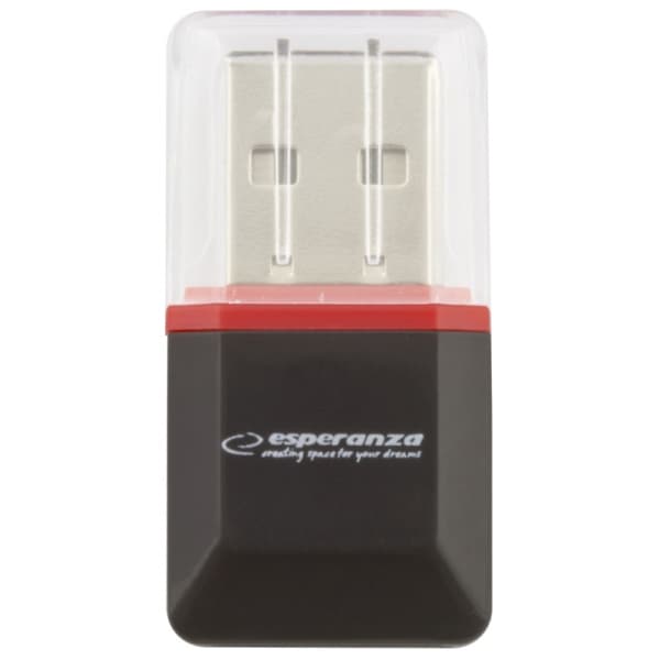 ESPERANZA MICRO SD USB 2.0 KORTLÆSER SORT