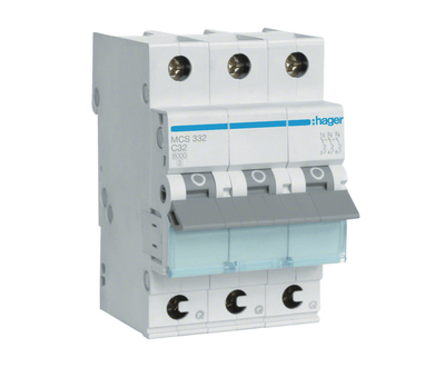 MCB afbryder 6000A 3P C 10A QuickConnect MCS310