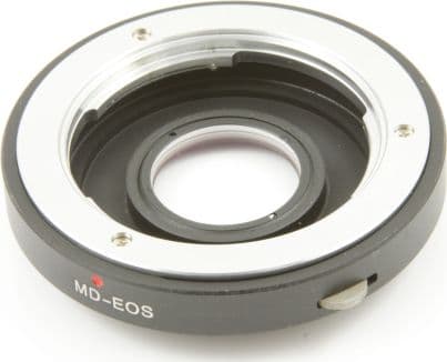 Pixco-adapter med CANON EOS [EF EF-S] til MINOLTA [MD] + OBJEKTIV