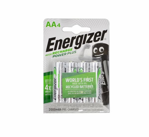 Genopladelige batterier Energizer Accu Recharge Power Plus 2000 AA BP4 AA HR6 2000 mAh