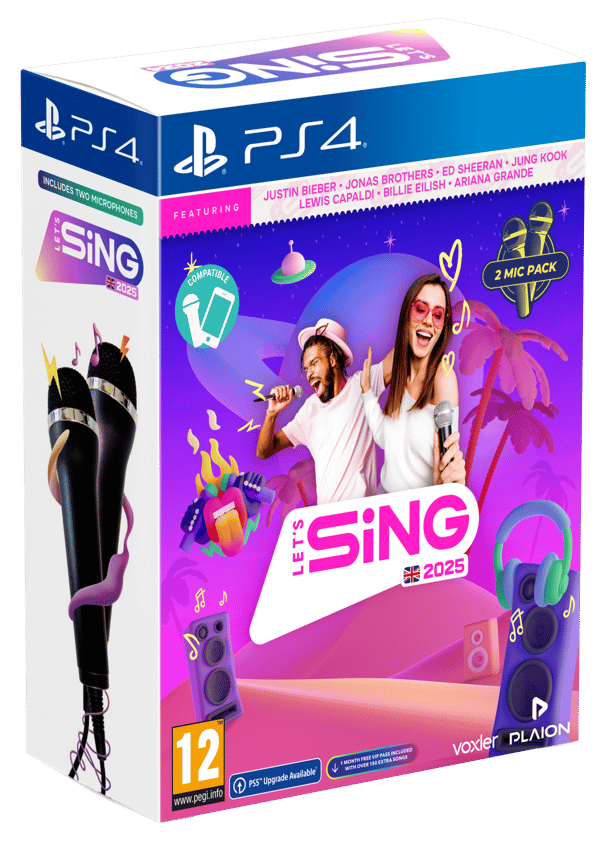 Let's Sing 2025 - Dobbelt Mikrofonpakke (Playstation 4)