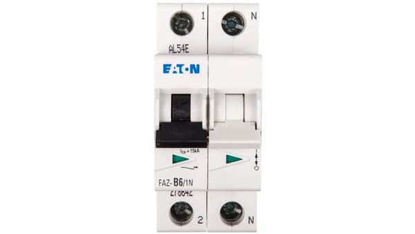 Adapterafbryder 1+N B 6A 15kA AC FAZ B6/1N 278642