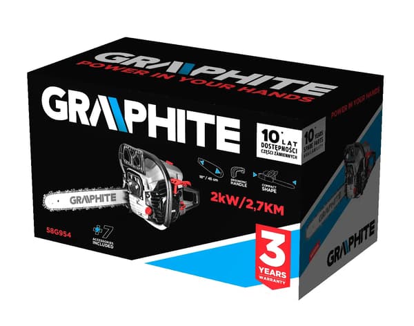 Moottorisaha Graphite 58G954 2.7 hv 52 cm3 45 cm