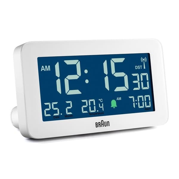 BRAUN BC10 DCF-W Radio väckarklocka vit