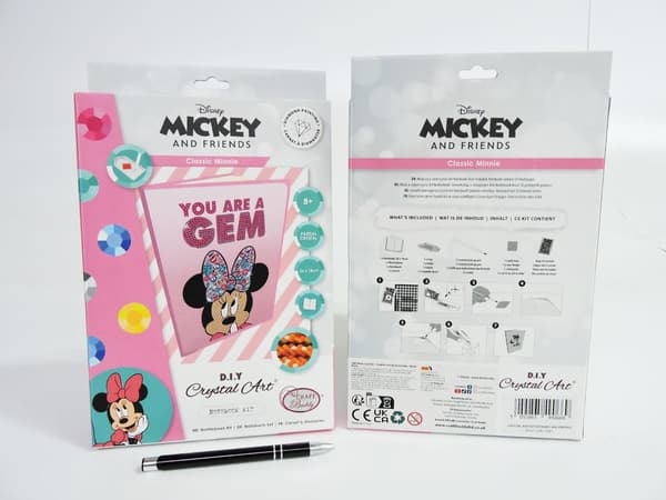 Minnie Mouse Diamantmosaik Notesbog