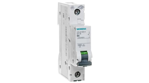 SenTRON 5SL6 1P B 6A 6A 6kA AC 5SL6106-6