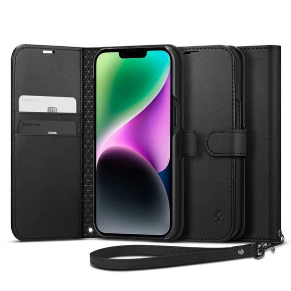 Kabura SPIGEN Wallet S do IPHONE 14 musta
