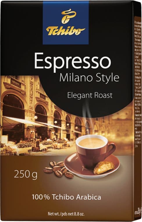 Malet kaffe Tchibo Espresso Milano Style 250 g