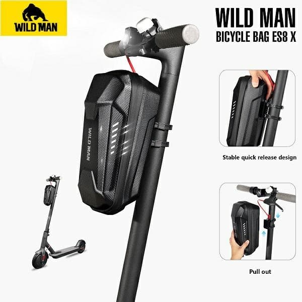 WILDMAN Taske/scooterholder ES8X Max stel taske sort/sort