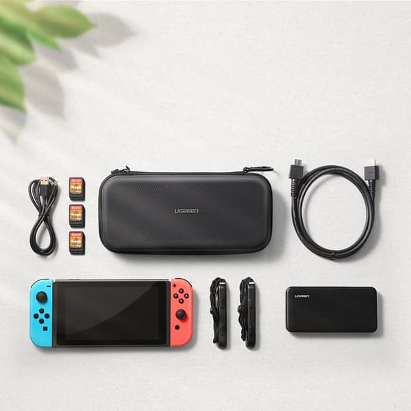 Ugreen etui til Nintendo Switch og tilbehør 26 cm x 12 cm x 4 cm sort (LP174 50974)