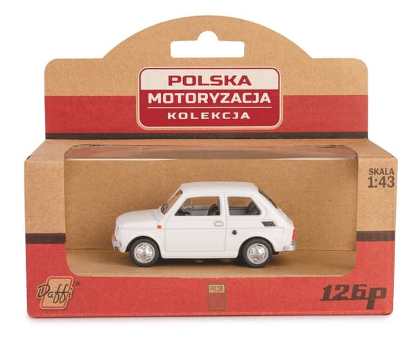 Samling PRL Fiat 126p vit