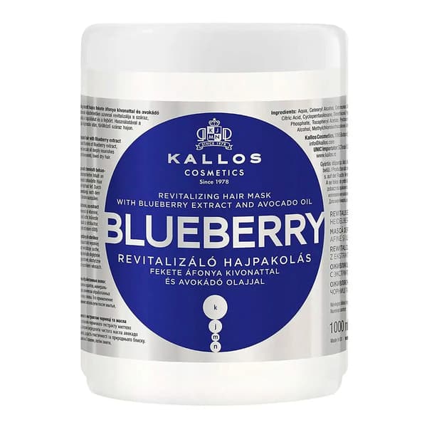 Revitaliserende Maske Kallos Cosmetics Blåbær 1 L