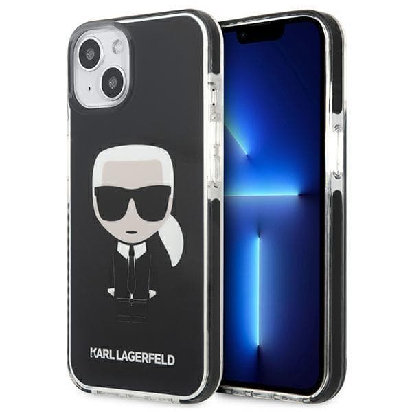 Karl Lagerfeld Iconik Karl Cover til iPhone 13 mini - Sort