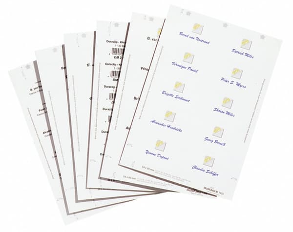 PERMANENT insatta Badgemaker-plattor 54x90mm 200 st. Vita