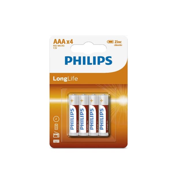PHILIPS PARISTOT LONGLIFE R03 (AAA) BLI*4 (R03-P4/01B)