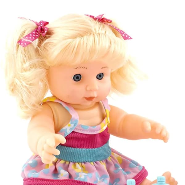 Babydocka med tillbehör 25 cm i MC-låda