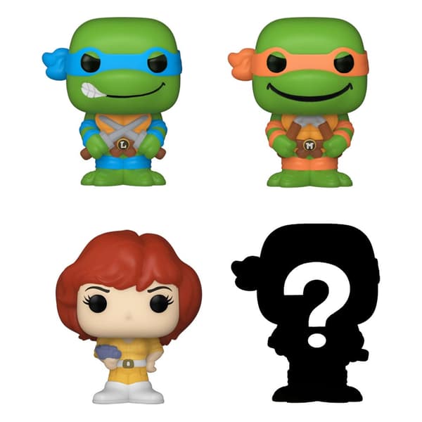 Blister 4 figurer Bitty POP Teenage Mutant Ninja Turtles Leonardo