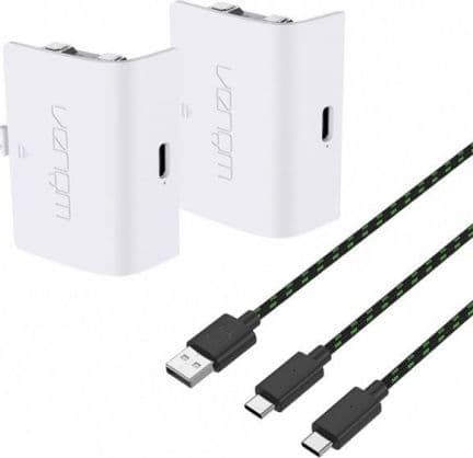VENOM Pad-batterier Xbox Series/Xbox One vit (2st) + 3m kabel