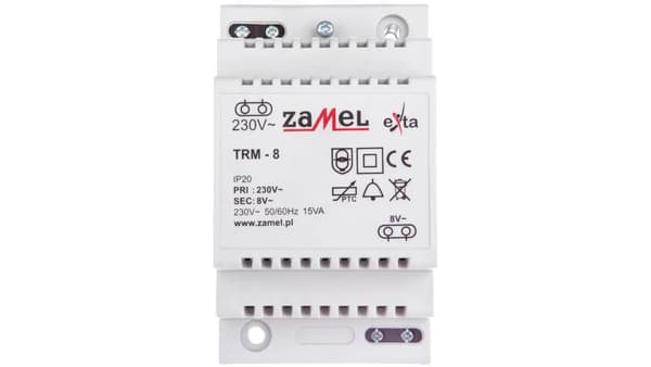 Ringklockstransformator 230V/8V AC TRM-8 EXT10000139
