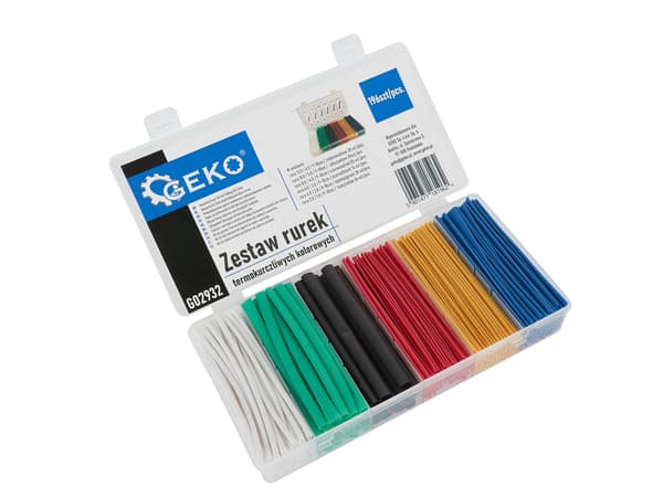 Set med färgade krympslangar 196 st (100)