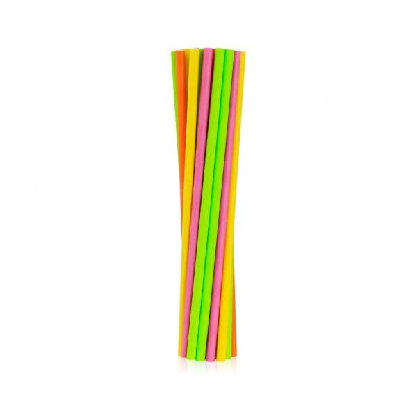 GoDan Papirsugerør Fluor MIX 6x197mm 24 stk