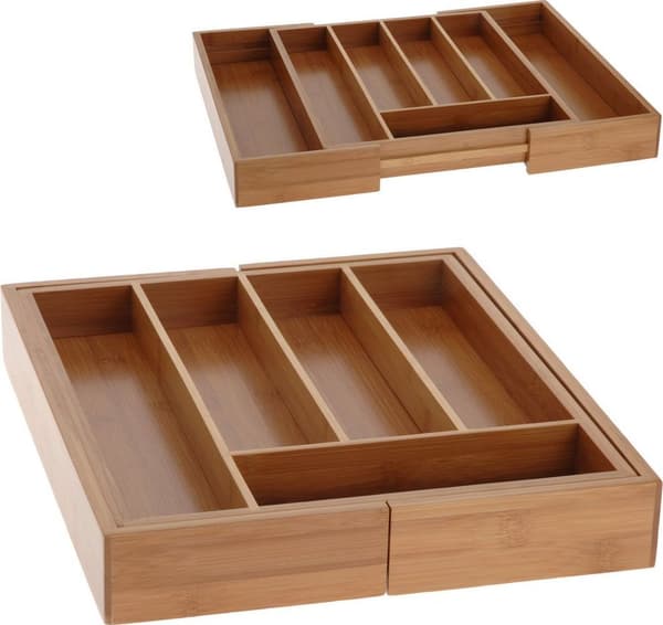 Excellent Houseware Organizer på Art Sliding Bambus