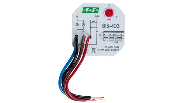 Bistabil sender med timer-kontakt til dåse 1Z 10A 230V AC BIS-403
