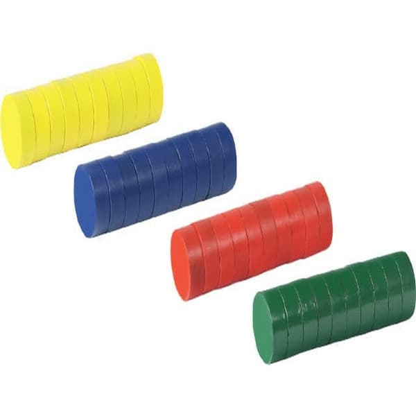 15 mm farverig magnet 40 stk FANDY
