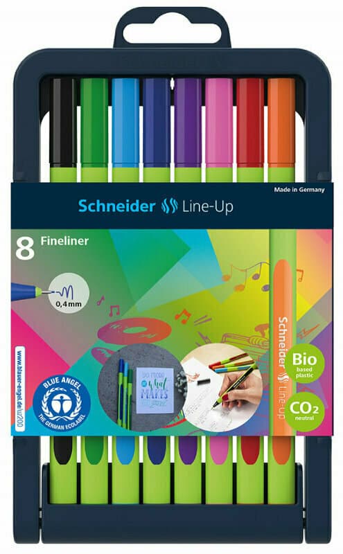 Line-Up fineliner, 0,4 mm stand 8 farver