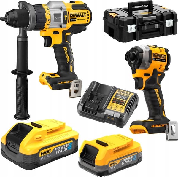 DEWALT.KOMBOSETT 18V DCK2052H1E1T (DCD805+DCF850) 1x5.0AH 1x1.7AH POWERSTACK TSTAK