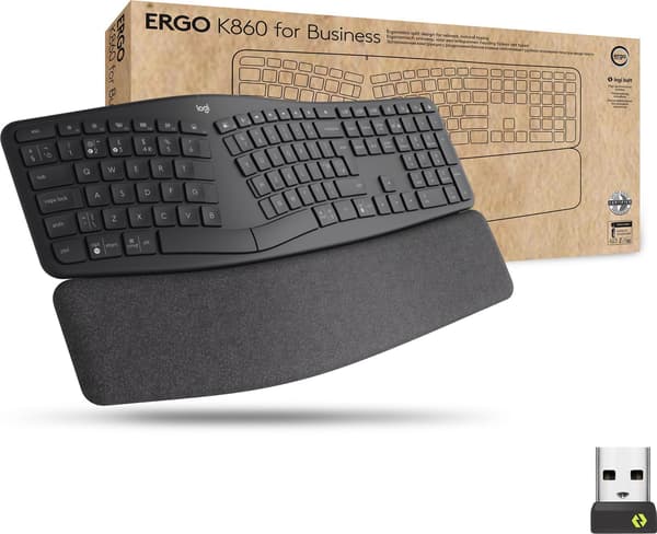 Logitech Filler ERGO K860 til Erhverv GRAPHITE US INT'L