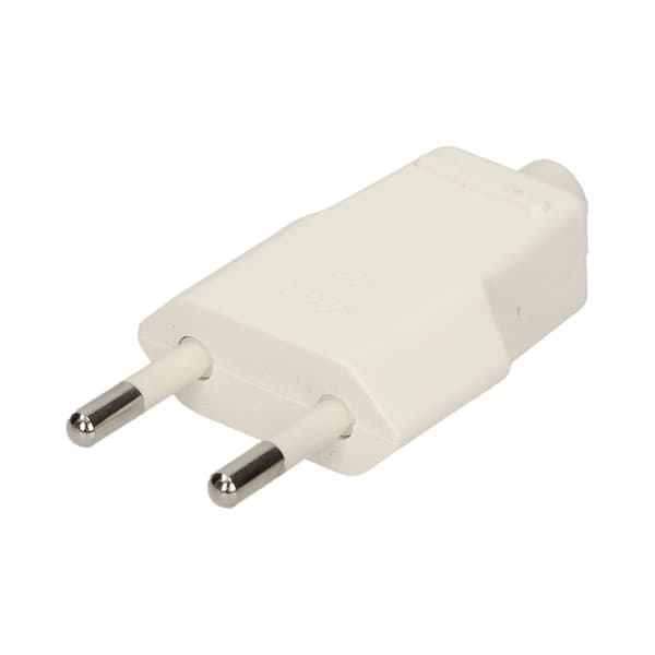 FAMATEL Platt stickpropp 10A b/u 250V vit (ZN-11 2.5A)