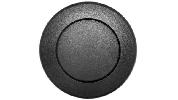 Sort svampeknap med selvretur M22-DP-S 216712