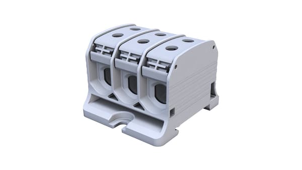 Gevindskinneadapter Al/Cu STB 50-3X (87330) SIMBLOCK grå 81004002