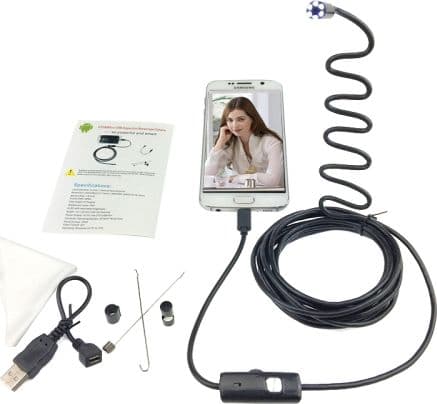 Xrec Endoskop, Inspektionskamera til Android Telefon USB 3.5m 5.5mm (SB4615)