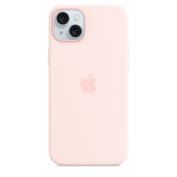 Apple Original iPhone 15 Plus Silikone Cover med MagSafe - Lyseblå