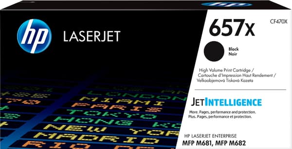 HP 657X - Høj kapacitet - sort - original - LaserJet - tonerpatron (CF470X)